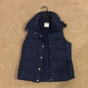 Old Navy Dark Blue Puffer Vest